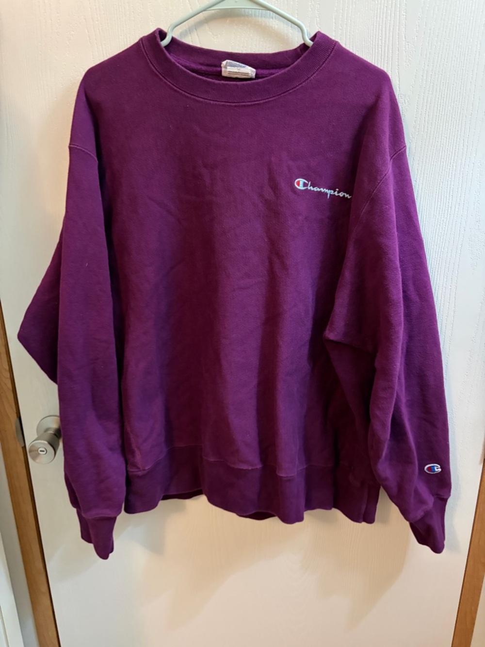 Vintage Champion Reverse Weave 90s Purple Sweatshirt Mens SZ XL